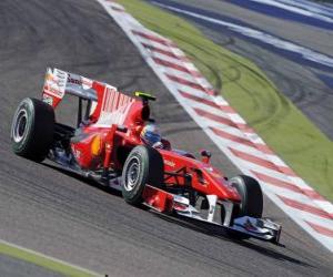 yapboz Fernando Alonso - Ferrari - Bahreyn 2010